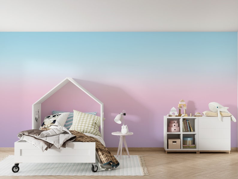 Ombre Wallpaper Removable Peel and Stick Gradient Wall Mural - Etsy