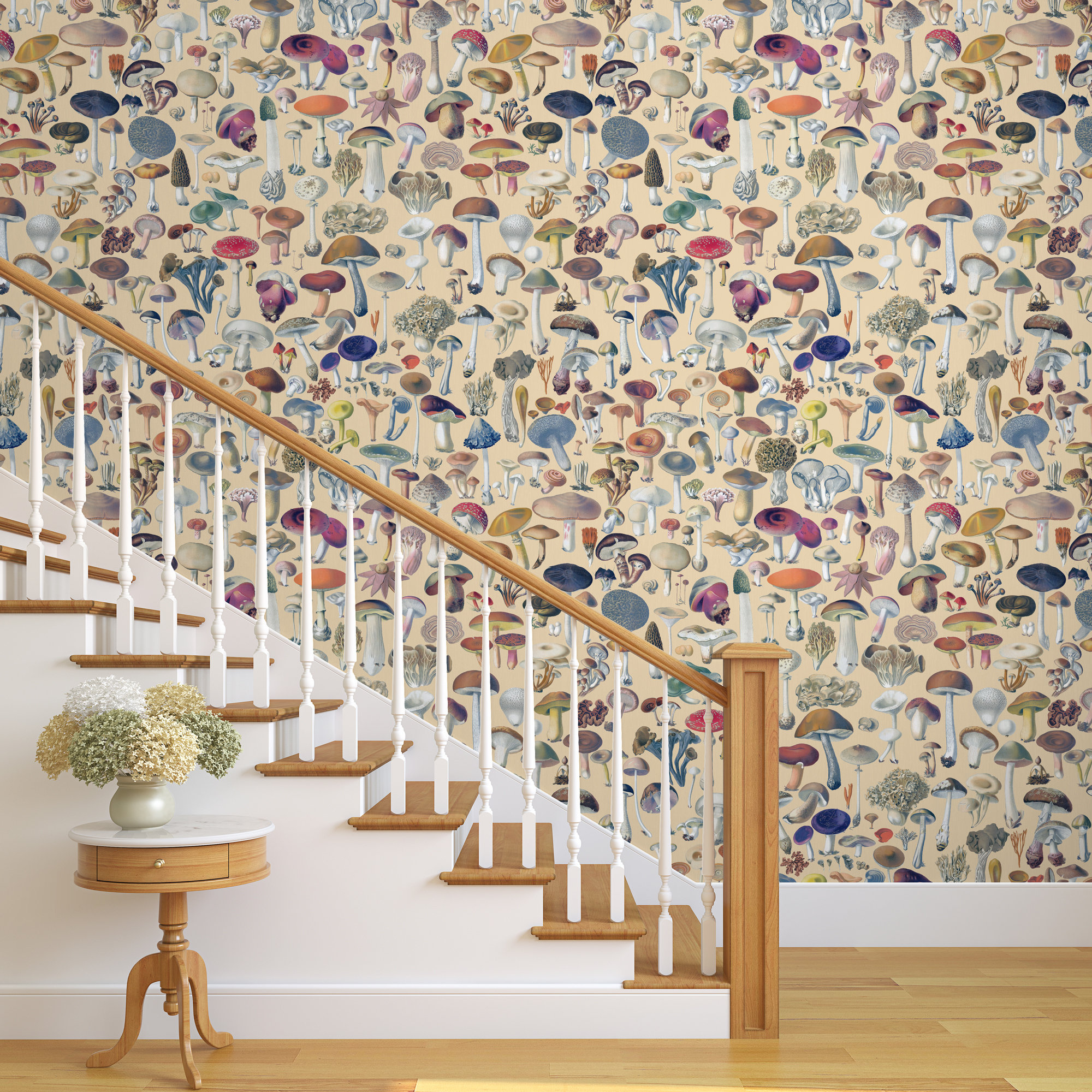Mushroom Peel And Stick Wallpaper