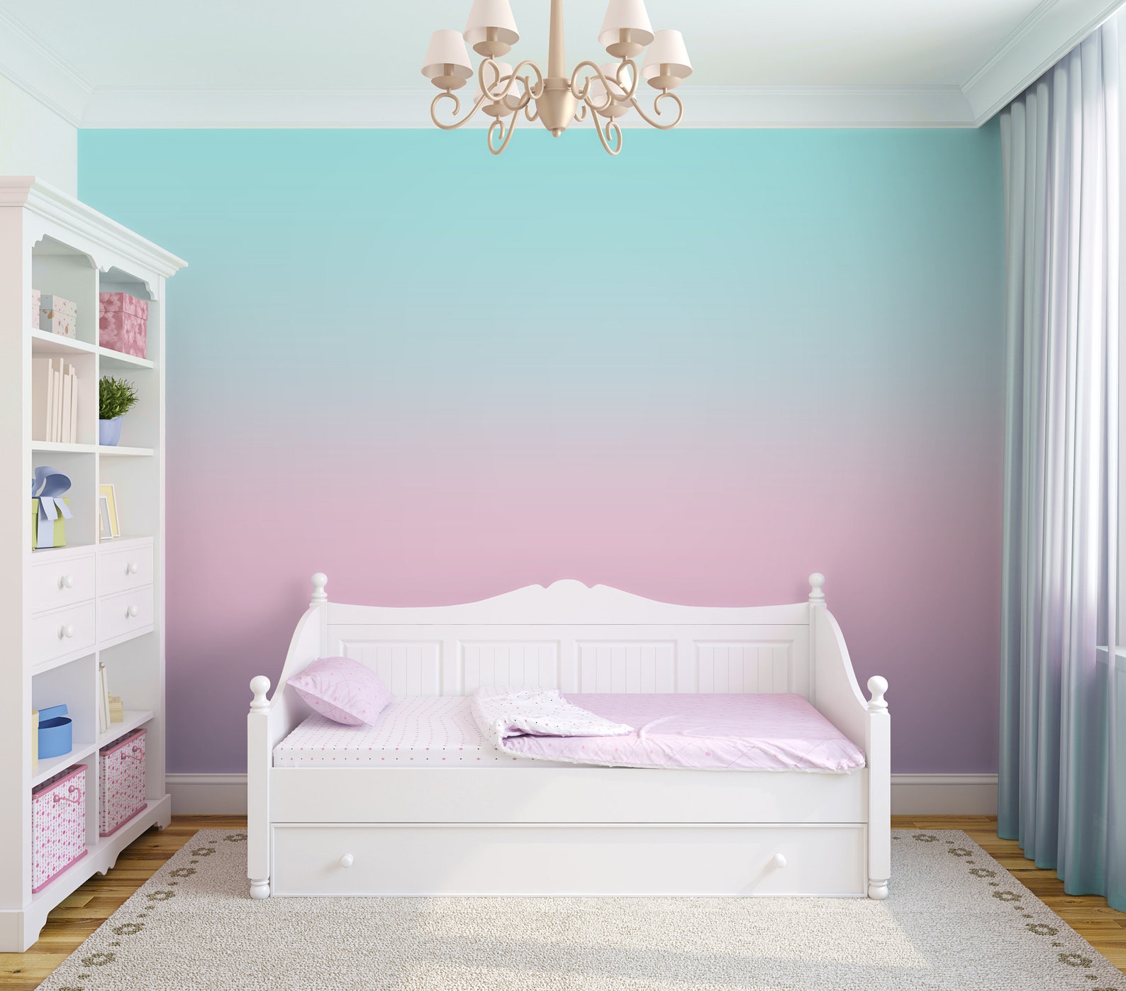 Ombre Wallpaper Removable Peel and Stick Gradient Wall Mural - Etsy
