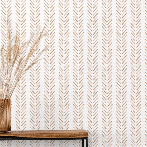 Herringbone Wallpaper - Etsy