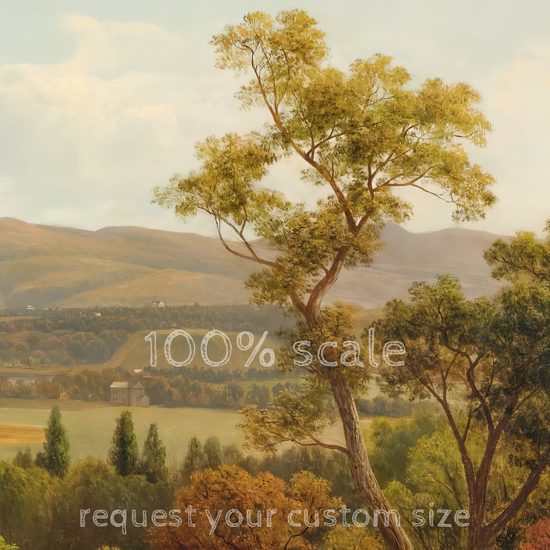 Landscape Mural Wallpaper Vintage Countryside Removable Etsy