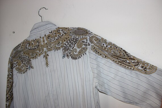 DRIES VAN NOTEN Vintage Runway Hand Embroidered Pa