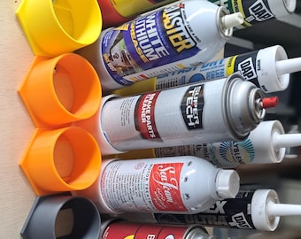 Wall Hanging Spray Paint Can Holder, Caulk Tube Holder For Garage Storage and Paint Organizer