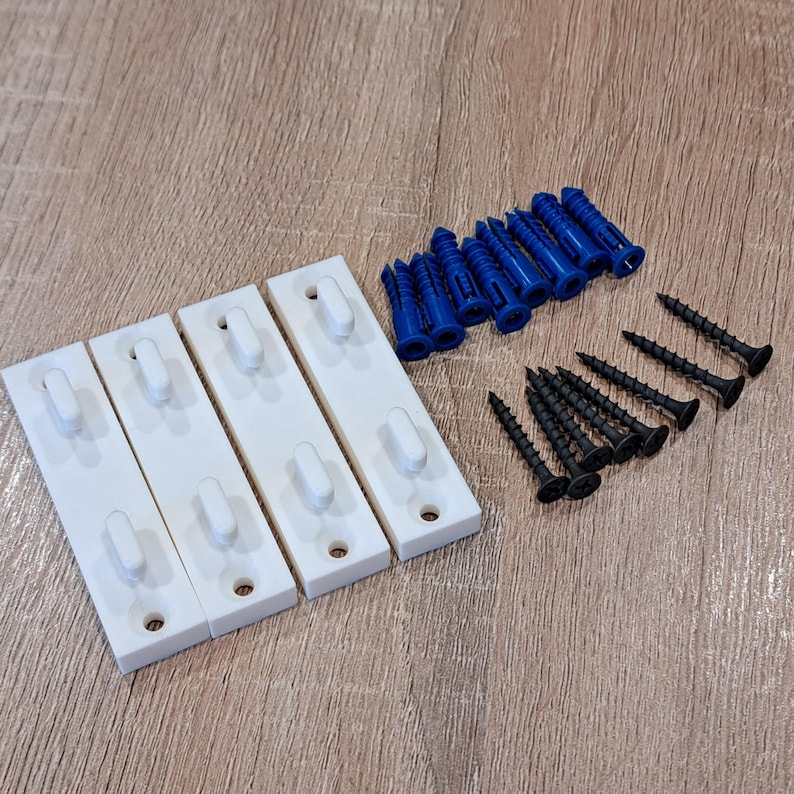 IKEA Skadis Wall Mount Set | No-Drill Command Strip and Screw Mount Options Screws