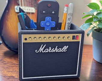 Marshall Amp Pen Holder | Music Lover Gift | Amp Desk Organizer | Musician Gifts | Pencil Holder | Optional Divider