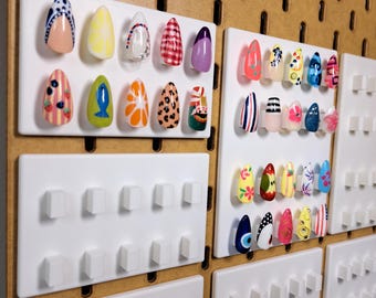IKEA Skadis Nail Art Organizer | Nail Display For Press-Ons | Fits Nails Up To 1-1/8" Tall