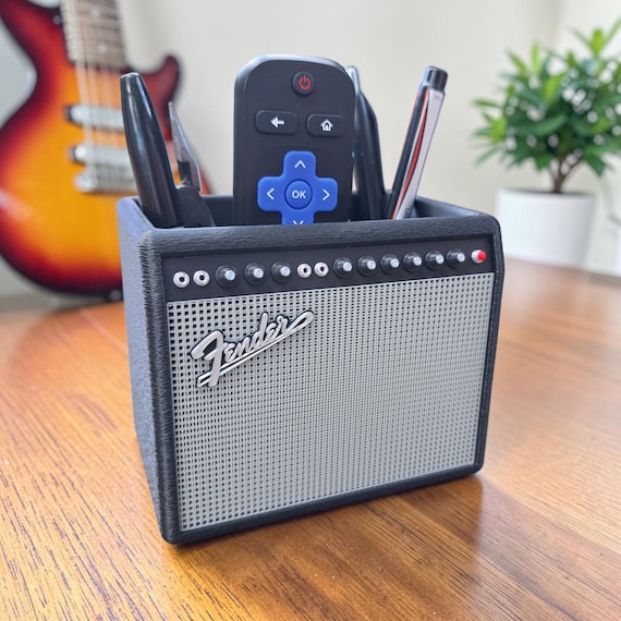 Fender Amp Pen Holder | Amp Desk Organizer | Desk Pen Holder | Music Lover Gift | Desk Organizer | Optional Divider
