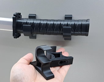 Katana Holder - Hidden Screw Design | Holds Your Japanese Katana Horizontally On Wall (Set of 2)