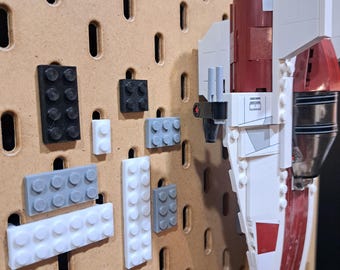 IKEA Skadis Lego Vertical Mounts | 2 to 14 Stud Display Plates