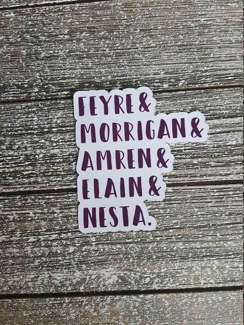Acotar Women Sticker Decal Bookish Sticker Bookish Gift Etsy