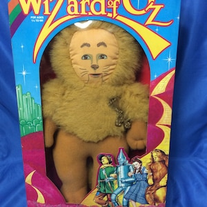 Vintage Wizard of Oz Original Soft Dolls as Cowardly Lion - 1966