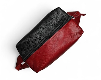 Neceser de piel hecho a mano