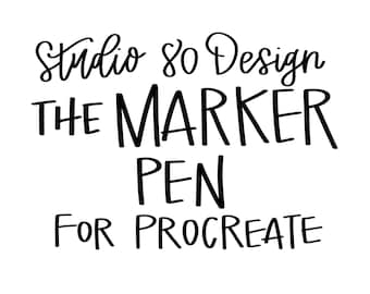 Procreate “The Marker Pen” by Studio 80 Design