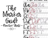 The Marker Alphabet Practice Sheets