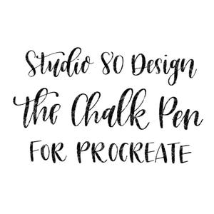 May include: Studio 80 Design The Chalk Pen for Procreate, a digital brush for drawing and lettering.
