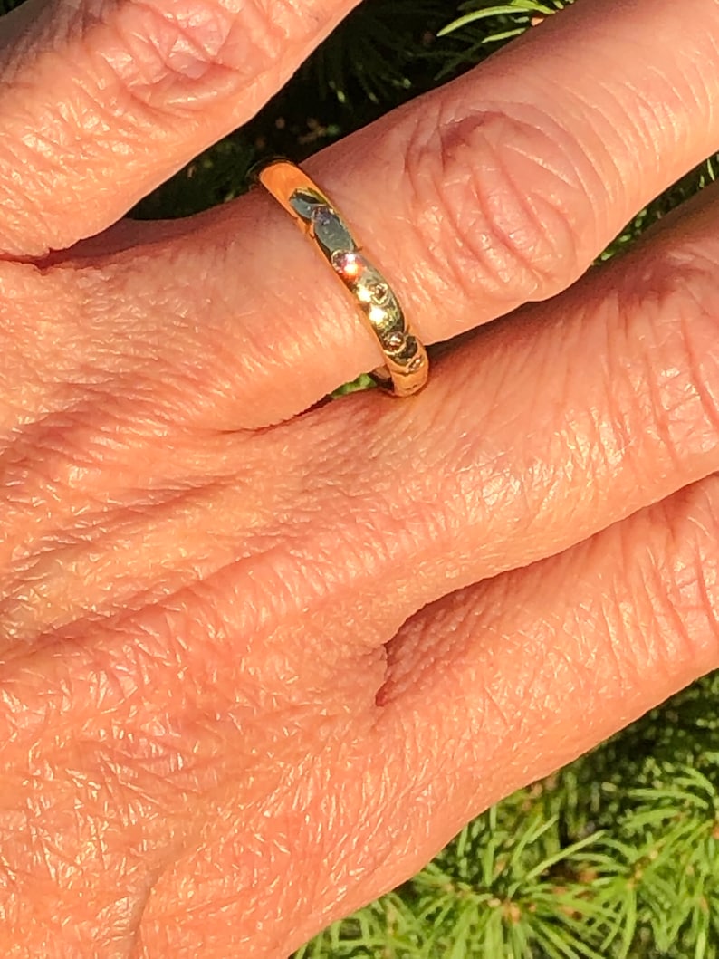 18K Gold Ring mit Diamanten Nature Bild 10