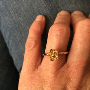 Blumen Ring 18karat Roségold Bild 5