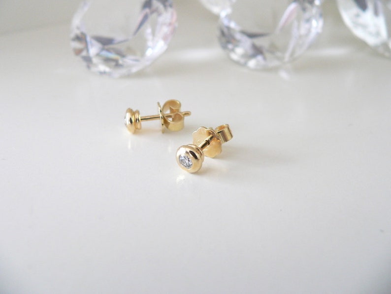 Klassich, Schlicht, Chic Diamant Stecker Bild 2