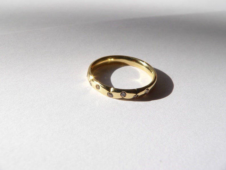 18K Gold Ring mit Diamanten Nature Bild 8