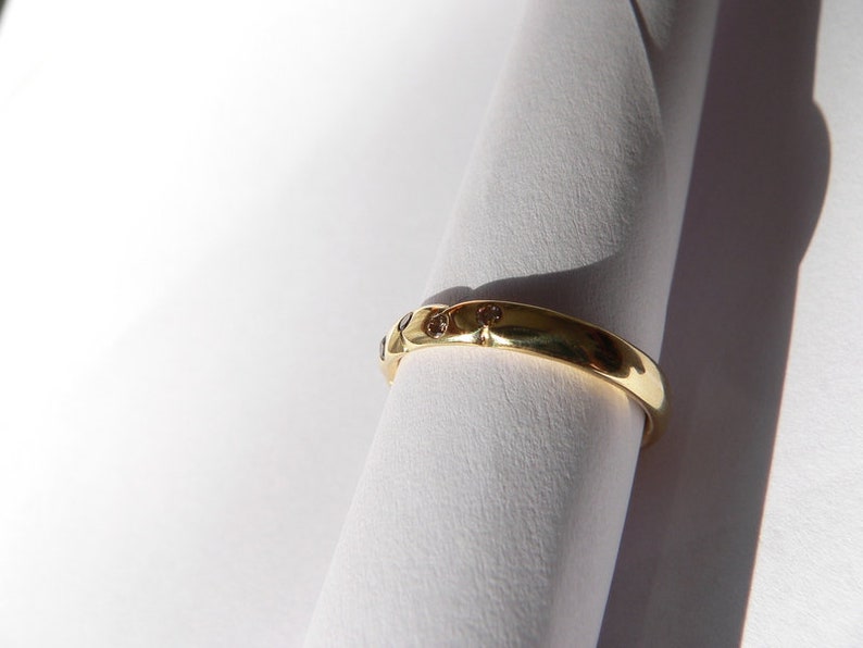 18K Gold Ring mit Diamanten Nature Bild 7