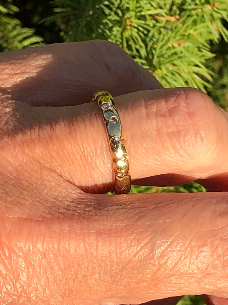 18K Gold Ring mit Diamanten Nature Bild 4