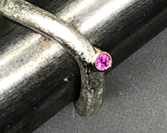 Silber Ring mit Pinker Turmaline