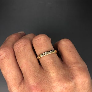 18K Gold Ring mit Diamanten Nature Bild 3