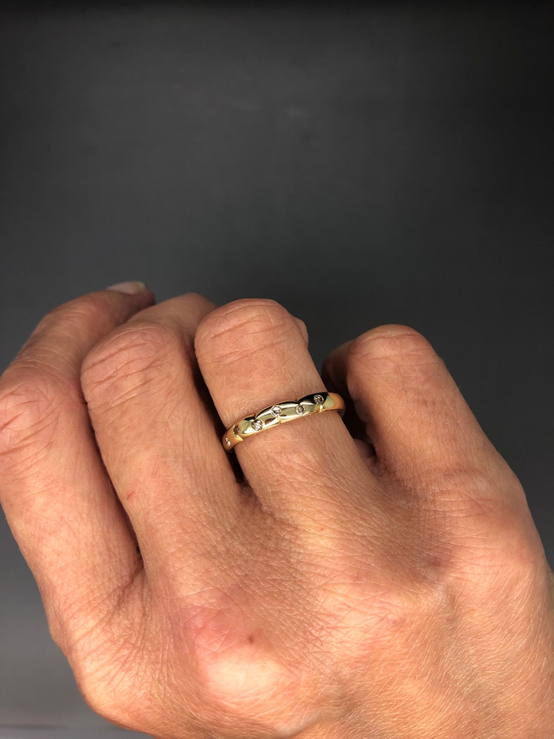 18K Gold Ring mit Diamanten Nature Bild 3