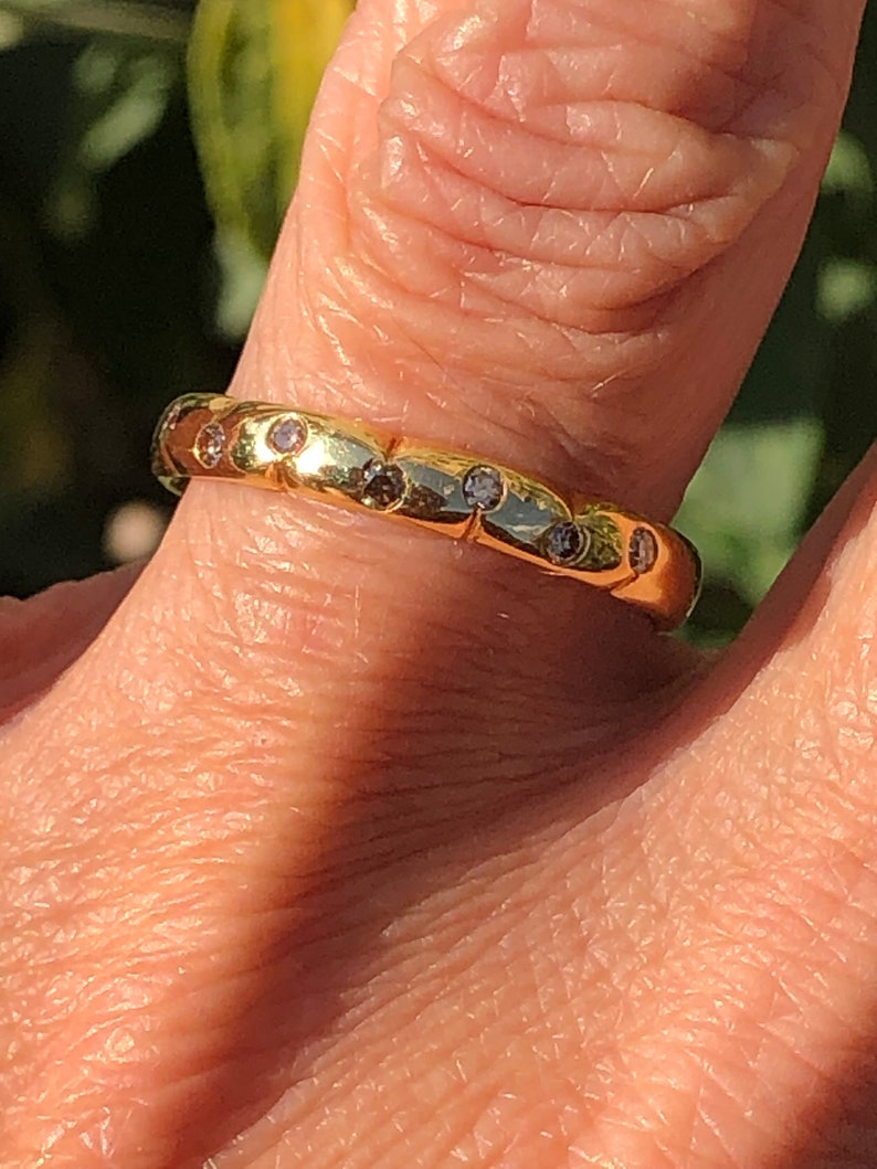 18K Gold Ring mit Diamanten Nature Bild 5