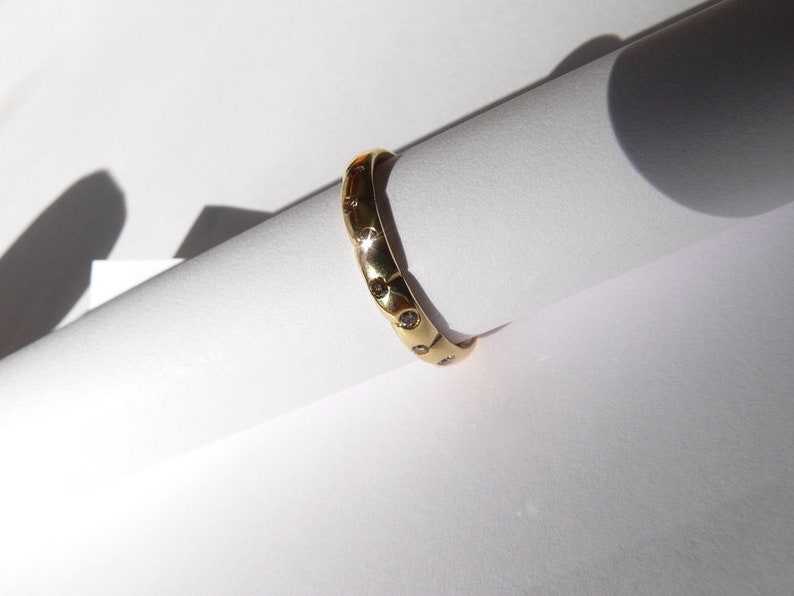 18K Gold Ring mit Diamanten Nature Bild 6