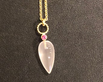 Orientierung Rosa Quartz Pendel