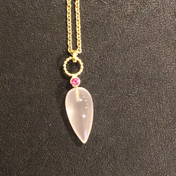 Orientierung Rosa Quartz Pendel