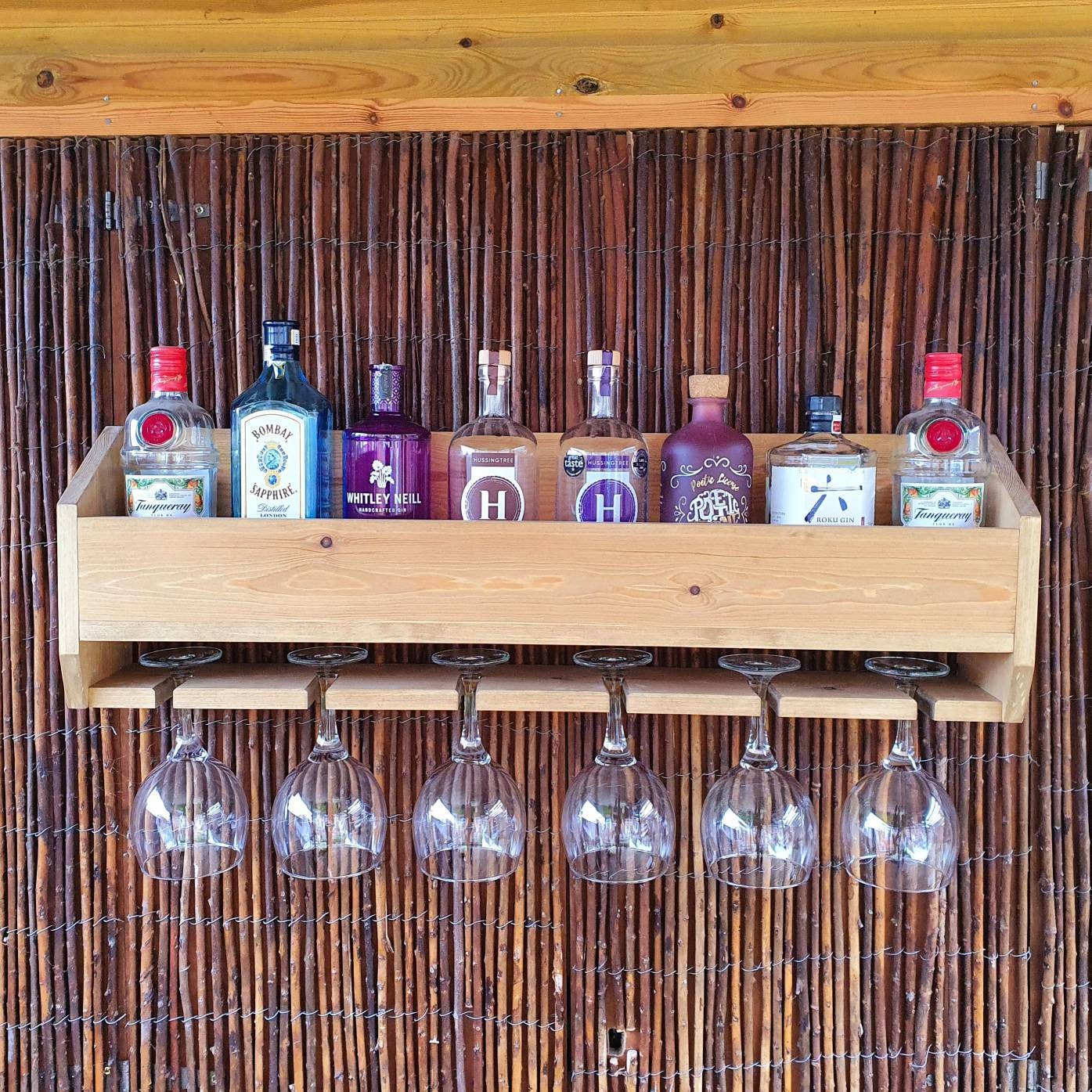 Floating Home Bar Wall Mounted Drinks Rack Gin Rack Cocktail Etsy