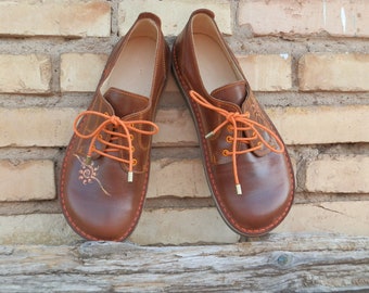 Goriz model leather shoe, handmade shoes, colorful shoes, leather shoes,hand painted shoes.