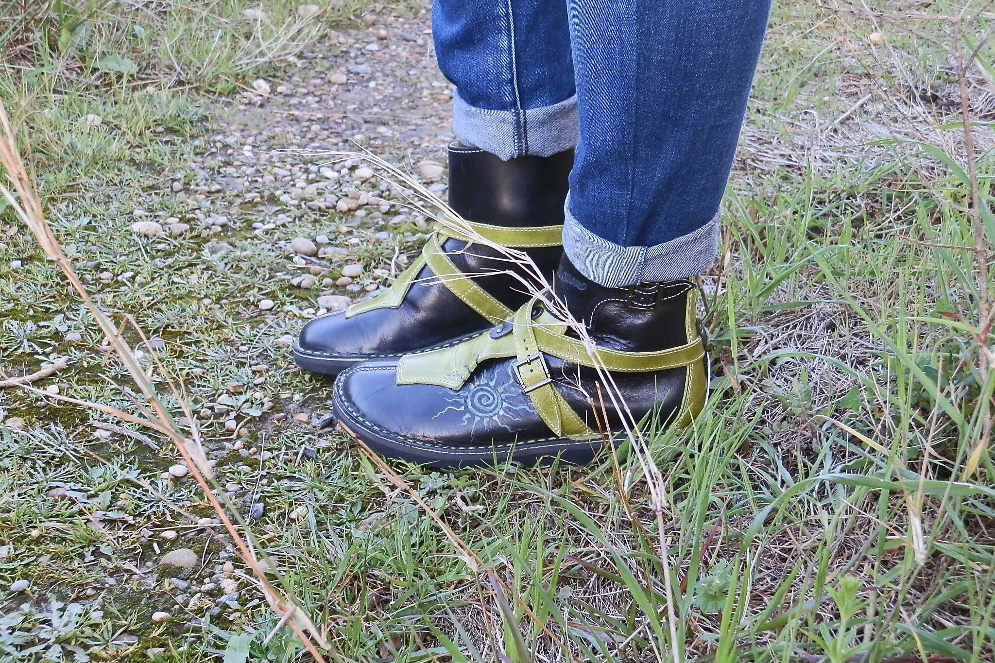 Guara Boot Handmade Boots Leather Boots Hand Painted Low Etsy UK