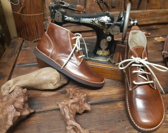 Ordesa model leather boot, handmade boots.