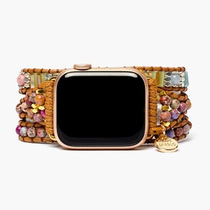 Colorful Beaded Apple Watch Strap Smart Watch Band for Women Compatible with all Apple Watch Series Cape Diablo