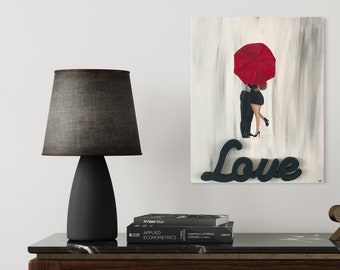 Love Me canvas painting, 16x20inch (40cmx50cm), Hand painted with wooden decorative letters. MeToYouByUrlien