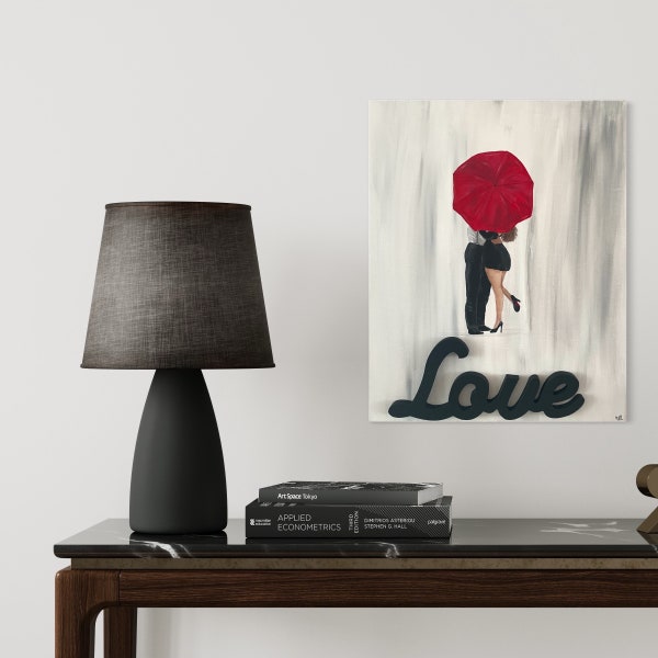 Love Me canvas painting, 16x20inch (40cmx50cm), Hand painted with wooden decorative letters. MeToYouByUrlien
