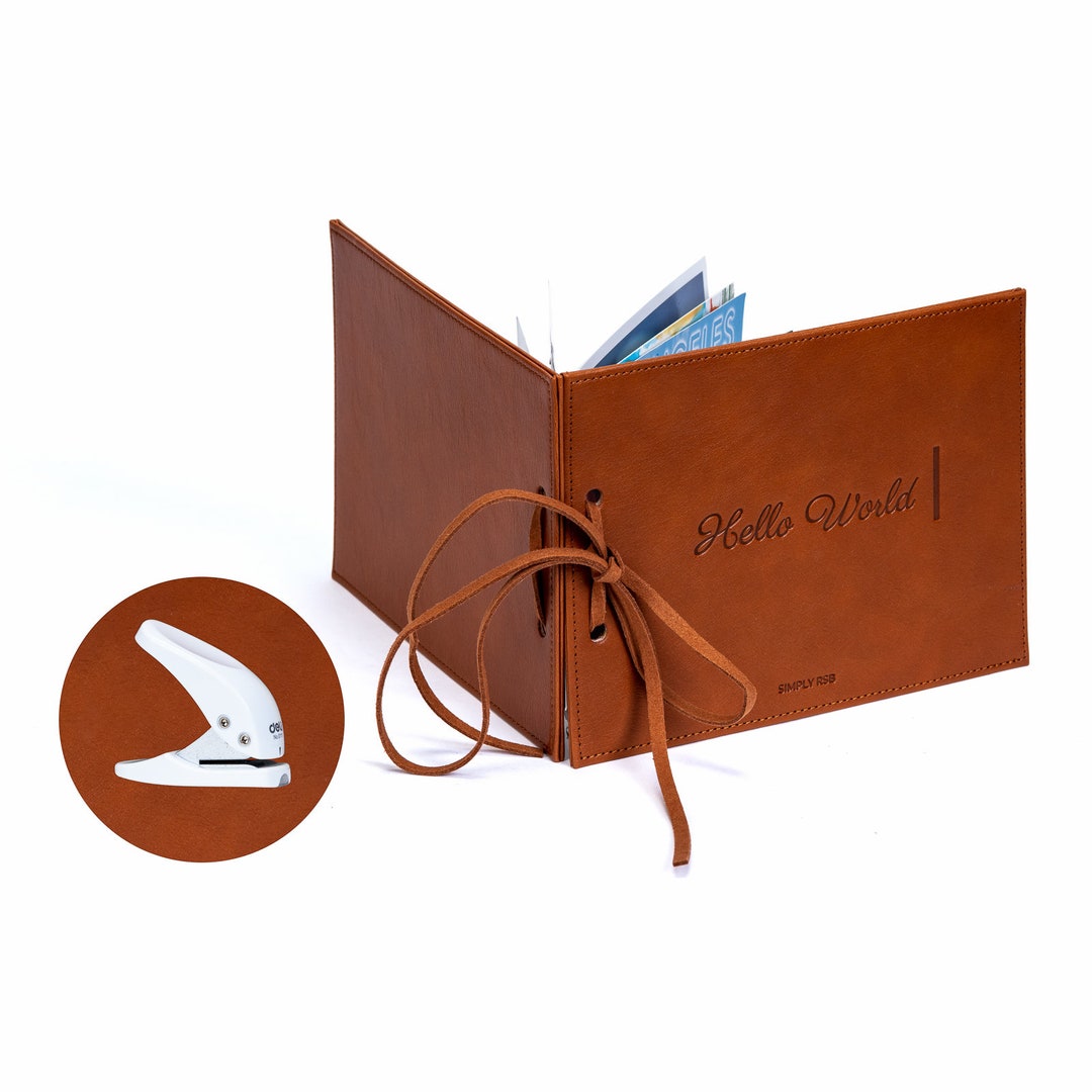 Postcard Album Vegan Leather, Transform Postcards Into Postcard Book ...