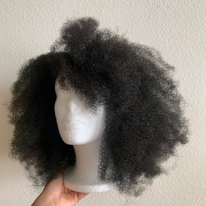 Super full Wig 100% Handmade Natural 4c AFRO KINKY Crochet Wig