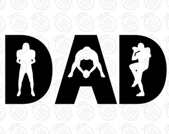 Download Dad silhouette | Etsy