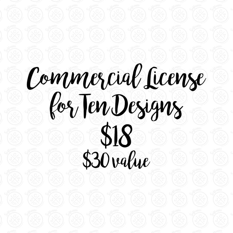 Instant Download SaVanna JCT Co savannajctco Commercial License for ONLY Ten Designs