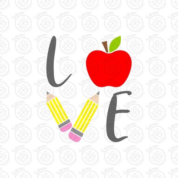Download Free Love Svg Dxf Jpeg Teacher Design Teacher Appreciation Etsy SVG Cut Files