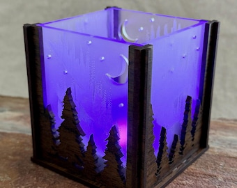 Northern Lights Lantern - color changing decorative desktop lamp