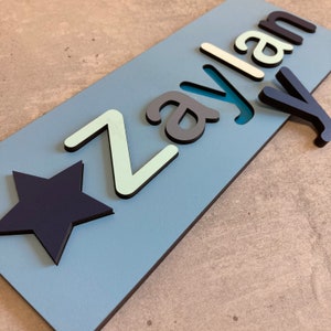 Any Name & Colour - Personalised wooden name jigsaw - Painted or Unpainted - Learning Toys Education