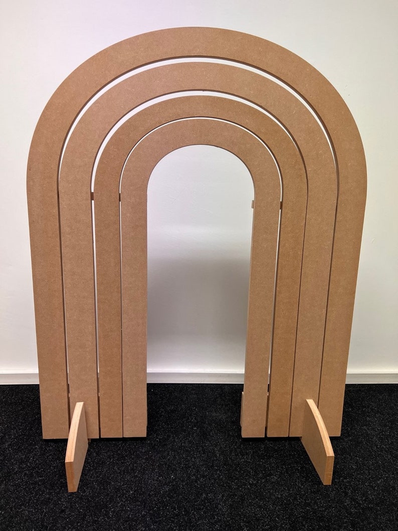 Rainbow Arch Backdrop MDF Custom Colours / Table Top Party Etsy
