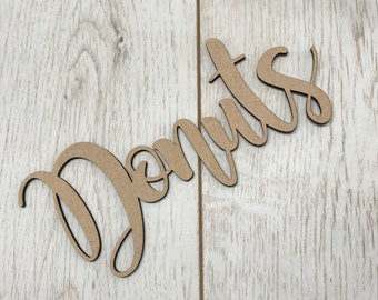 Donuts Wooden Sign