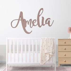 Personalised Wooden Name Sign Small to Extra Large Wall Sign, Nursery ...