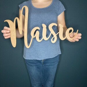 Personalised Wooden Name Sign Small to Extra Large Wall Sign, Nursery ...